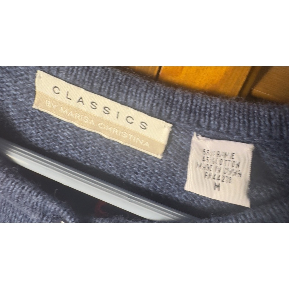 Vtg Marisa Christina Classics Calendar Sweater M Jan-July Holiday Seasonal Knit - Picture 3 of 3
